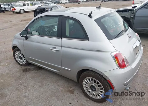2012 Fiat 500 Lounge из США, поврежденный, VIN 3C3CFFCR3CT118113